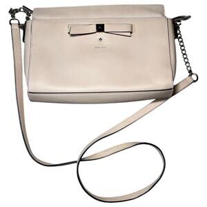 Kate Spade Hancock Park Angelica Bow Leather Crossbody Bag Warm Vellum Pink